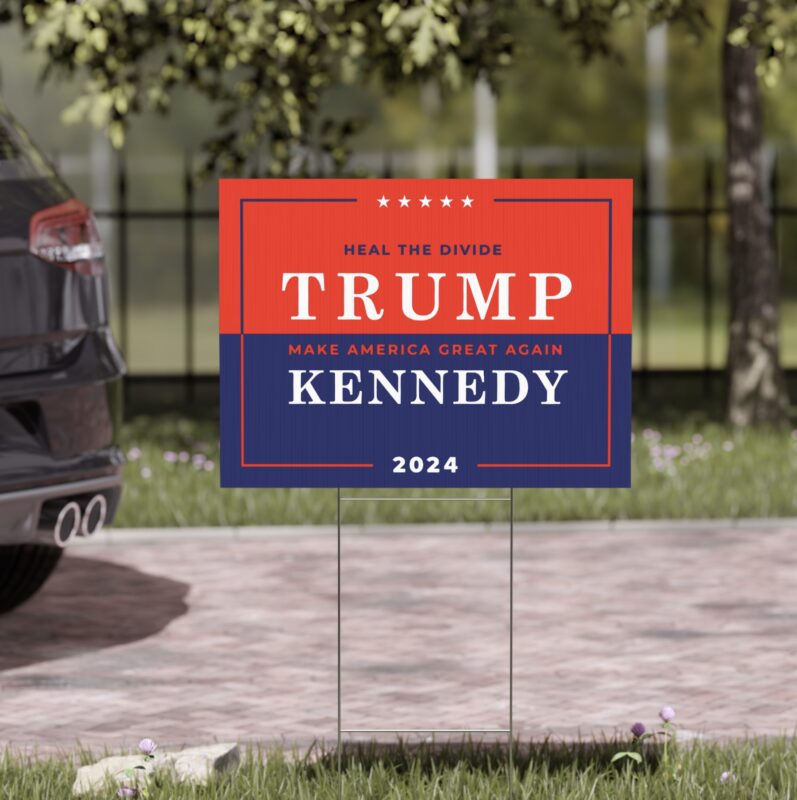 Heal the Divide Trump MAGA Kennedy Yard Sign US