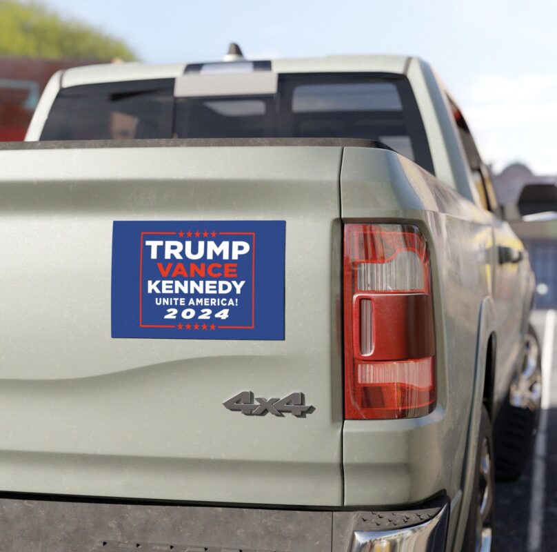 TRUMP VANCE KENNEDY Unite America 2024 Car Magnets, Stickers