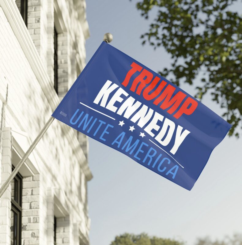 Trump Kennedy Unite America Flag USA