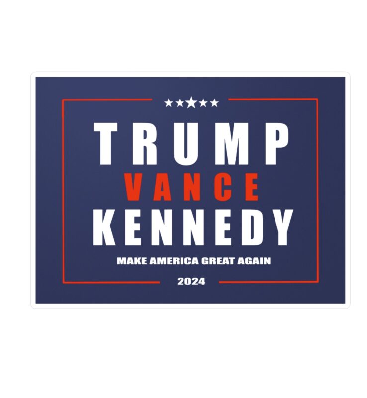 Trump Vance Kennedy 2024 Kiss-Cut Vinyl Decals