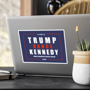 Trump Vance Kennedy 2024 Kiss-Cut Vinyl Decals USA