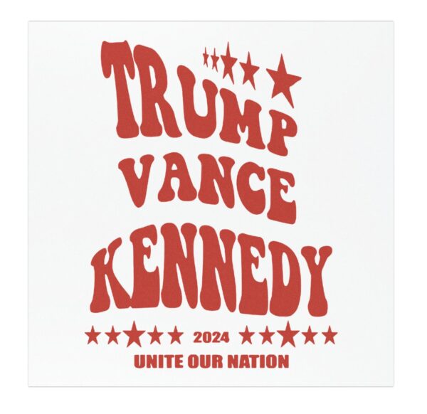 Trump Vance Kennedy Car Magnet, Sticker, Vote For Trump Kennedy, RFK For President