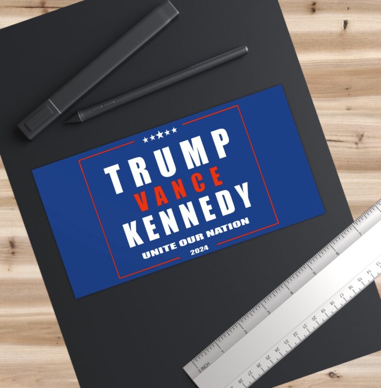 Trump Vance Kennedy Unite Our Nnation Trump 2024 Bumper Stickers US