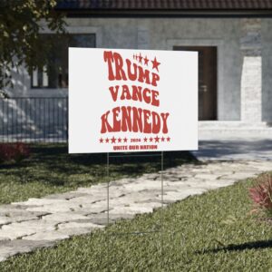 Trump Vance Kennedy Yard Sign, Vote For Trump Kennedy, RFK For President USA