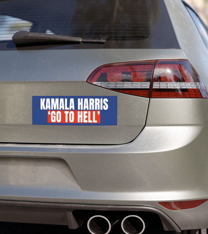 VANCE – Kamala Harris Go to Hell Car Magnets, Stickers