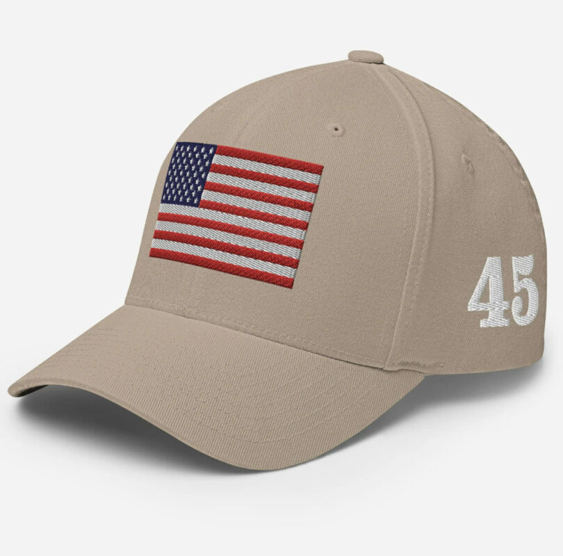 USA Flag 45 47 On The Sides Hat, 45 47 Cap, 45 47 Trump Hat, 45 MAGA Hat, 45 Trump Cap, 45 Cap, 45 Red Hat, Structured Twill Cap Flexfit Hat