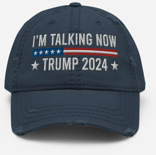 I'm Talking Now Hat Trump 2024 Hat Presidential Debate 2024 Hat Pro Trump Hat Election Hat Embroidered Hat Dad Hats Trump Merch