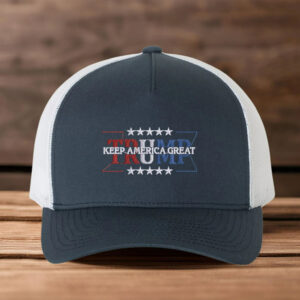 Embroidered Keep America Great Hat, Embroidered Trump Cap, Trump 2024 Trucker Hat, Trump 2024 Hat, Trump Trucker Hats, Adjustable Trump Cap