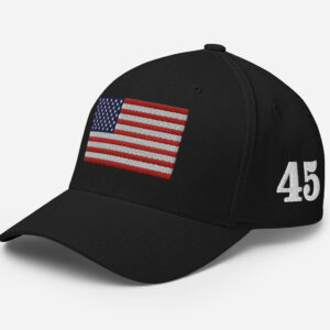 USA Flag 45 47 On The Sides Hat, 45 47 Cap, 45 47 Trump Hat, 45 MAGA Hat, 45 Trump Cap, 45 Cap, 45 Red Hats, Structured Twill Cap Flexfit Hat