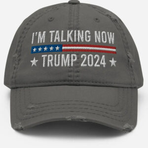 I'm Talking Now Hat Trump 2024 Hat Presidential Debate 2024 Hat Pro Trump Hat Election Hats Embroidered Hat Dad Hats Trump Merch