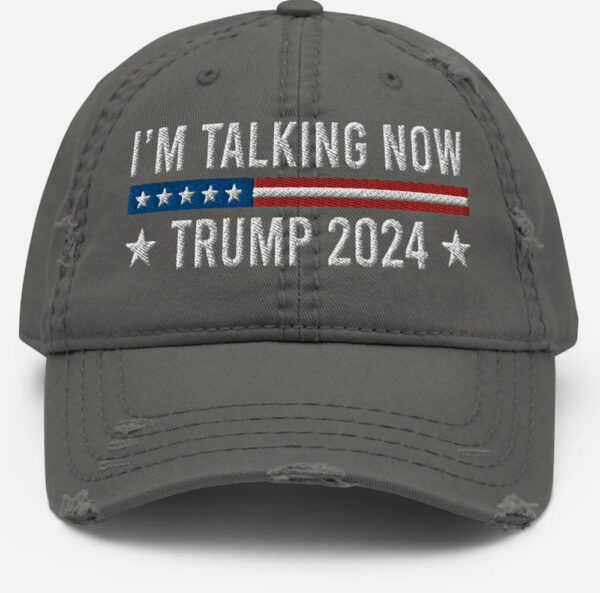 I'm Talking Now Hat Trump 2024 Hat Presidential Debate 2024 Hat Pro Trump Hat Election Hats Embroidered Hat Dad Hats Trump Merch