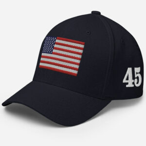 USA Flag 45 47 On The Sides Hat, 45 47 Cap, 45 47 Trump Hat, 45 MAGA Hat, 45 Trump Cap, 45 Cap, 45 Red Hats, Structured Twill Cap Flexfit Hats