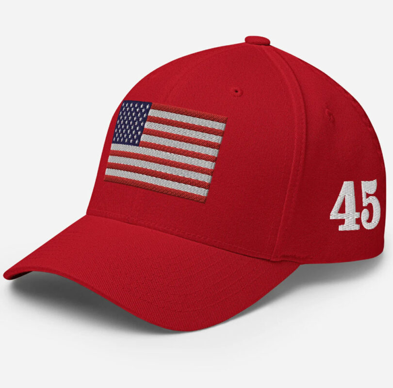 USA Flag 45 47 On The Sides Hat, 45 47 Cap, 45 47 Trump Hat 2024, 45 MAGA Hat, 45 Trump Cap, 45 Cap, 45 Red Hats, Structured Twill Cap Flexfit Hats