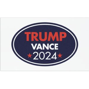 Donald Trump JD Vance President 2024 Car Magnet, Sticker