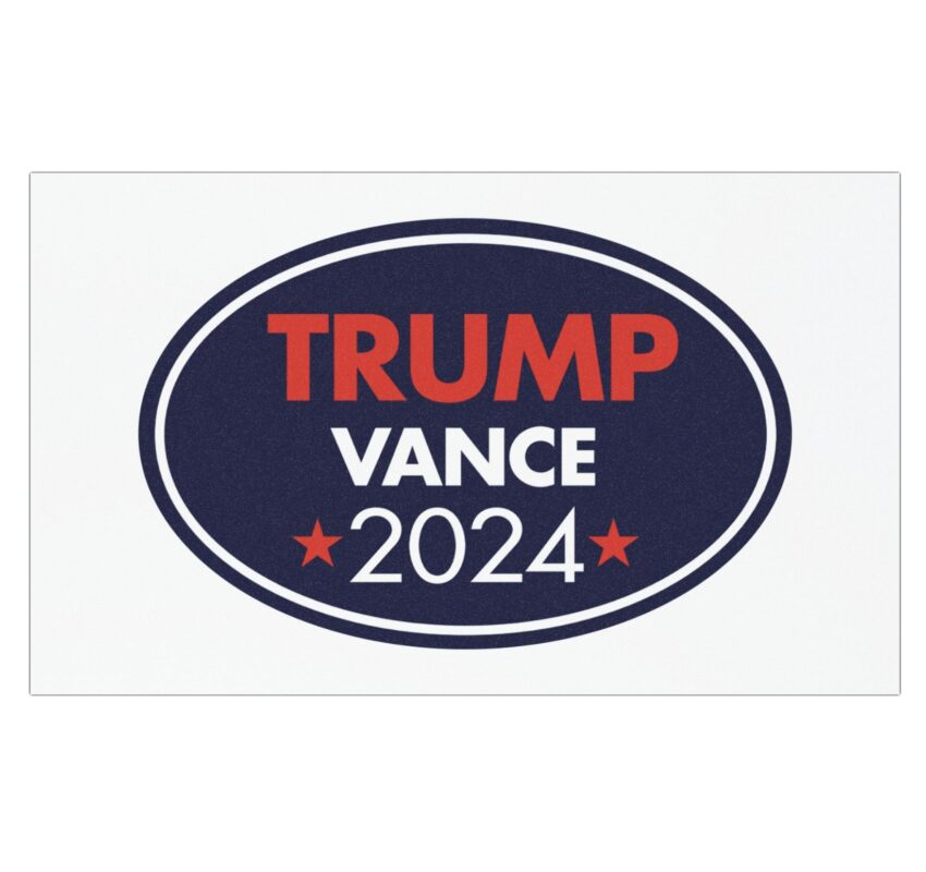 Donald Trump JD Vance President 2024 Car Magnet, Sticker