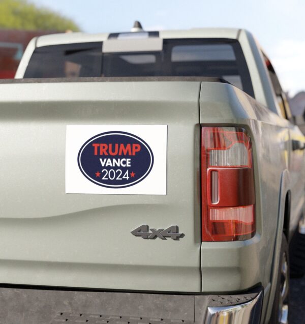 Donald Trump JD Vance President 2024 Car Magnet, Stickers