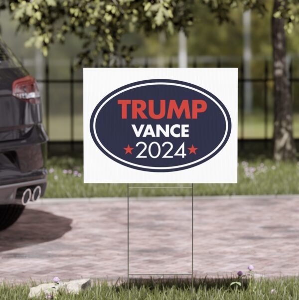 Donald Trump JD Vance President 2024 Yard Sign US