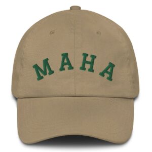 MAHA Collegiate Embroidered Dad Hat