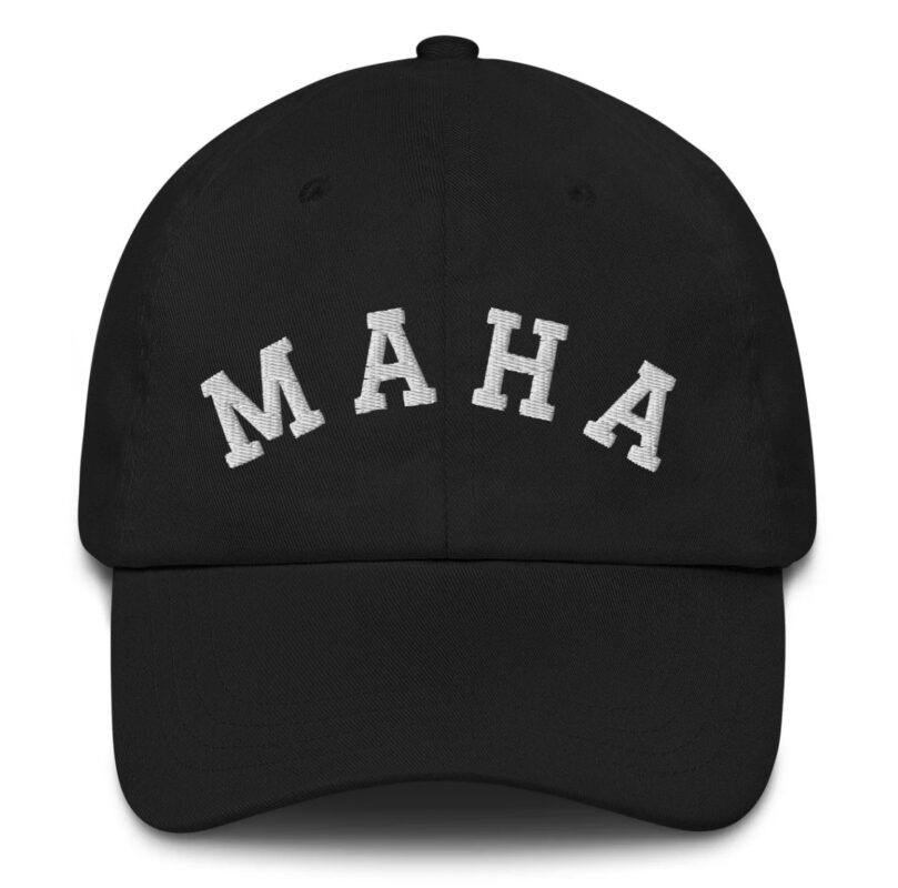 MAHA Collegiate Embroidered Dads Hat US