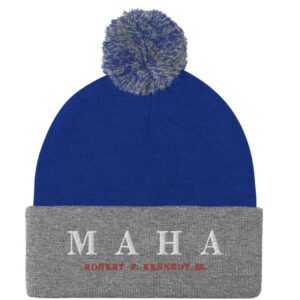 MAHA Embroidered Pom-Pom Beanies