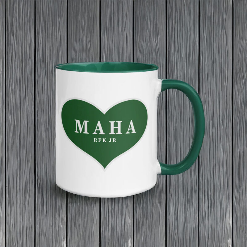 MAHA Heart Mug with Color Inside US