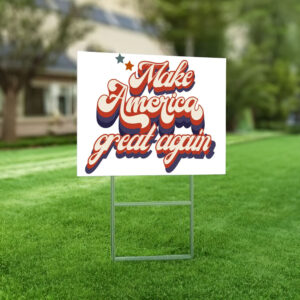 Make America Great Again Yard Sign, Political Yard Sign, Republican Garden Decor Sign, Vance Trump Election Yard Signs