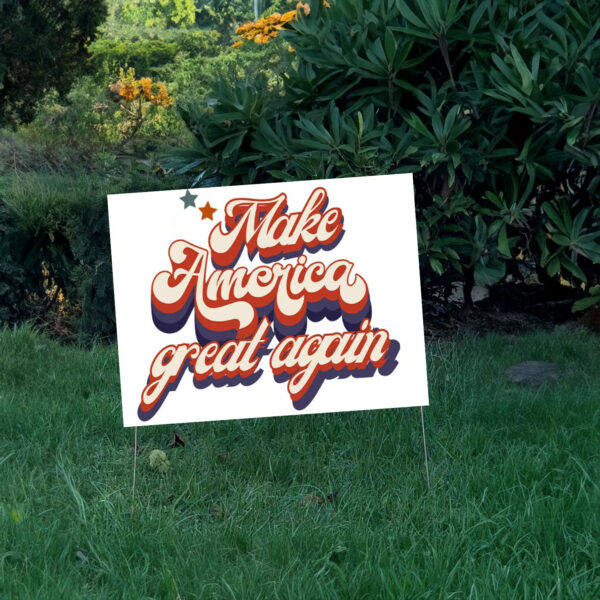 Make America Great Again Yard Sign, Political Yard Signs, Republican Garden Decor Sign, Vance Trump Election Yard Sign