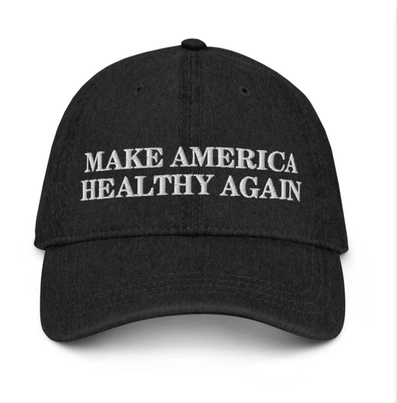 Make America Healthy Again Embroidered Denim Hat