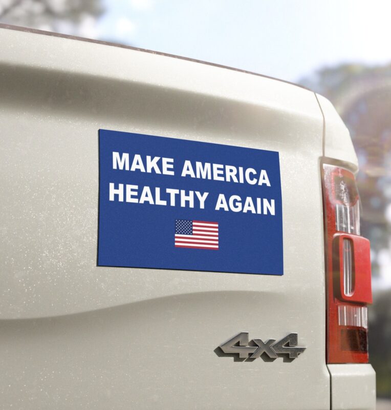 Make America Healthy Again Flag USA Car Magnets, Sticker