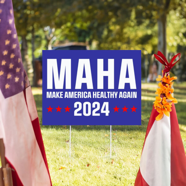 Make America Healthy Again Yard Signs, Vance Trump Kennedy Sign, Republican Garden Sign, Election 2024