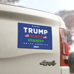 Official Trump Vance Kennedy Unite America Car Magnet, Sticker