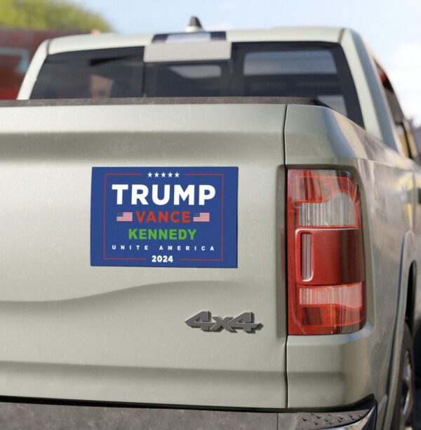 Official Trump Vance Kennedy Unite America Car Magnets, Stickers