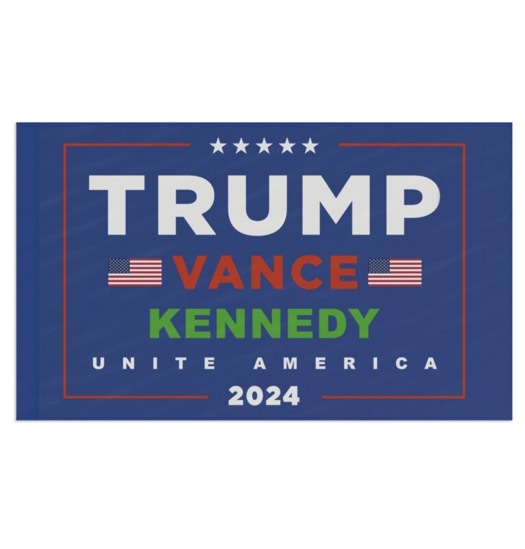 Official Trump Vance Kennedy Unite America Flag