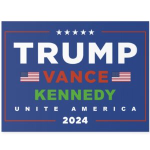 Official Trump Vance Kennedy Unite America Yard Sign