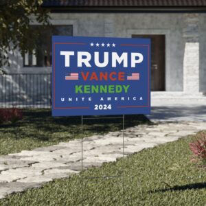 Official Trump Vance Kennedy Unite America Yard Sign USA