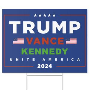 Official Trump Vance Kennedy Unite America Yard Signs