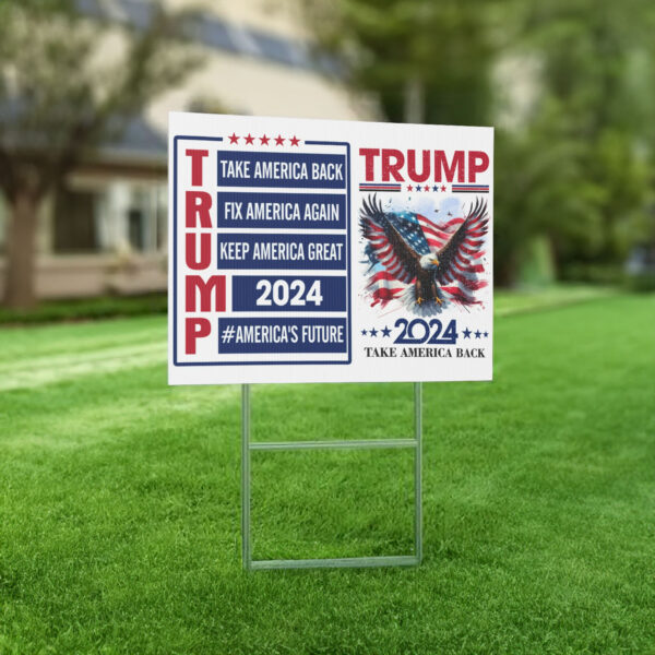 Trump 2024 Yard Signs, Trump Yard Sign, Trump 2024 Campaign