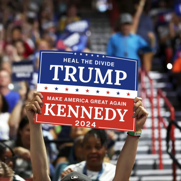 Trump Kennedy 2024 Yard Sign, MAGA Heal the Divide, Unite America 2024 US