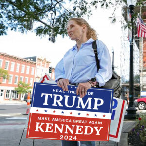 Trump Kennedy 2024 Yard Signs, MAGA Heal the Divide, Unite America 2024