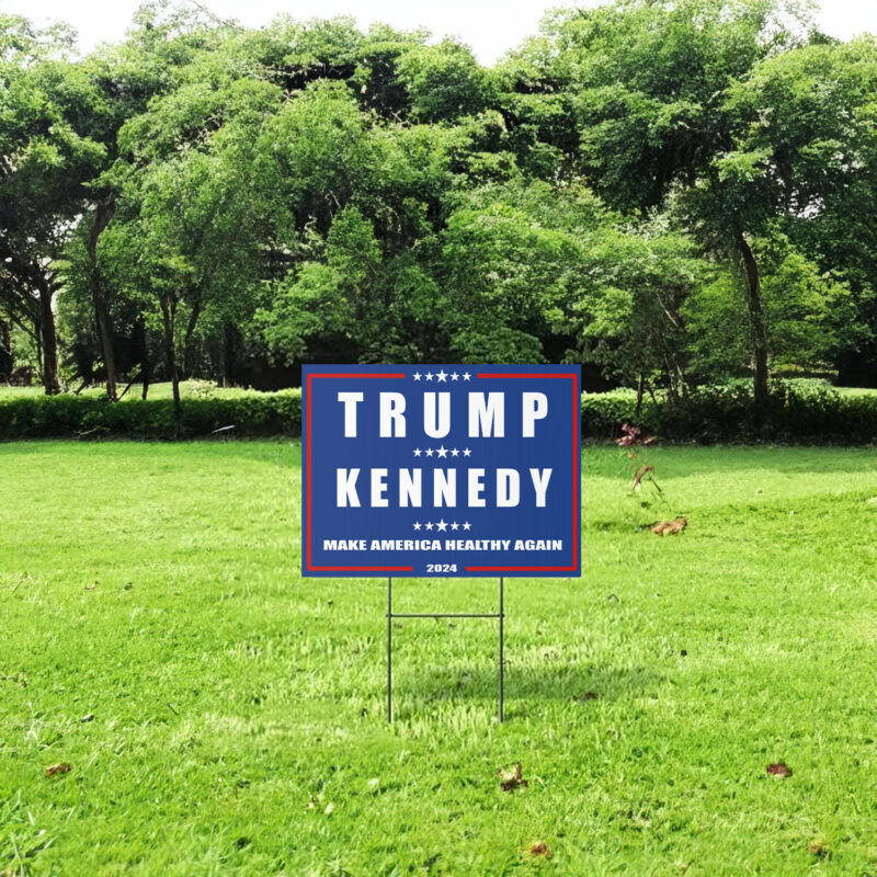 Trump Kennedy Make America Healthy Again Yard Signs - 2024 Political Campaign Sign