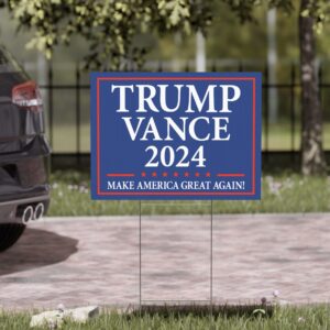 Trump Vance 2024 MAGA Yard Sign US