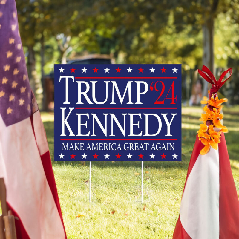 Trump Vance Kennedy 2024 Yard Sign - Coroplast Unite America 2024, Trump For President 2024, Trump Kennedy Yard Sign