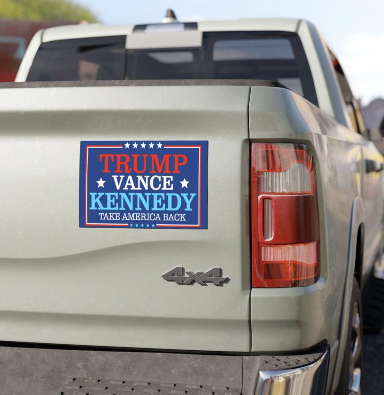 Trump Vance Kennedy Take America Back Car Magnet, Stickers