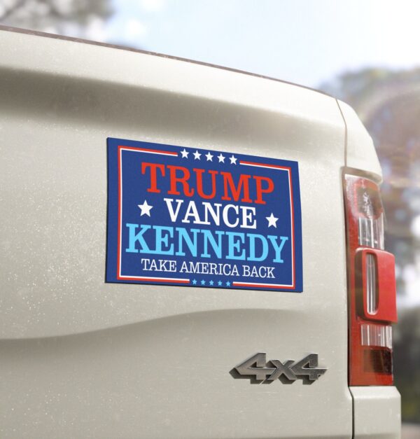 Trump Vance Kennedy Take America Back Car Magnets, Sticker