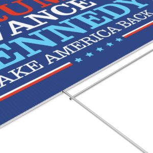 Trump Vance Kennedy Take America Back Yard Sign US