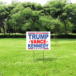 Trump Vance Kennedy Yard Sign, Trump Vance Yard Sign, Republican Garden Sign, President Election 2024, Political Lawn Signs