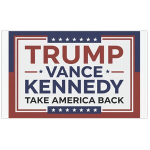 Trump Vance RFK Jr 2024 Car Magnet, Trump Vance Kennedy Sticker