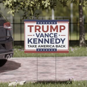 Trump Vance RFK Jr 2024 Yard Sign US