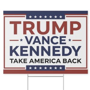 Trump Vance RFK Jr 2024 Yard Signs