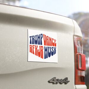 Trump Vance RFK Jr Musk Car Magnets, Sticker